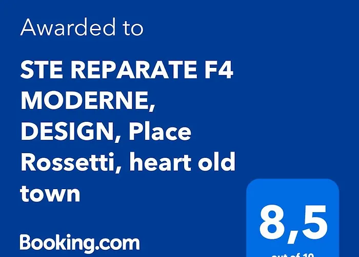 شقة Ste Reparate F4 Moderne, Design, Place Rossetti, Heart Old Town